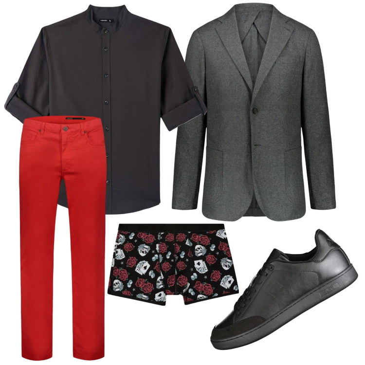 Outfit uomo - Sempre con la giacca. Stile Trendy per Tutti i giorni. Abbinamento con camicie, boxer, pantaloni, giacche, sneakers.