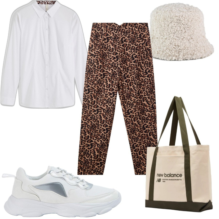 Outfit donna - Total look #1978408. Stile Trendy per Tutti i giorni. Abbinamento con camicie, pantaloni chino, sneakers, borse tote, cappelli.