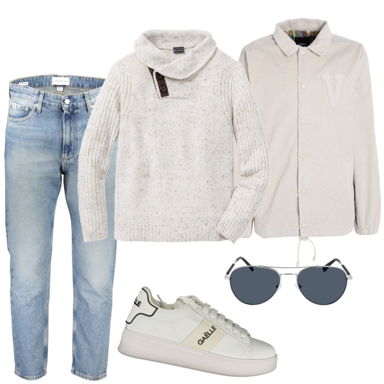 Outfit uomo - Il pull bonprix must have. Stile Casual per Tutti i giorni. Abbinamento con maglieria, giacche, occhiali da sole, jeans, sneakers.