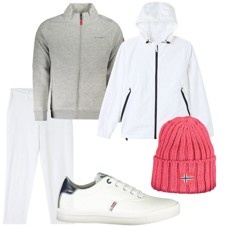 Outfit uomo - Sporty e comfort. Stile Trendy per Tutti i giorni. Abbinamento con giacche, pantaloni, sneakers, felpe, berretti.