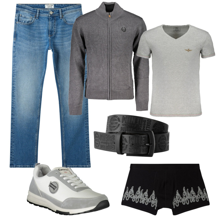 Outfit uomo - I jeans per ogni occasione. Stile Urban per Tutti i giorni. Abbinamento con cinture, jeans, boxer, sneakers, t-shirt, cardigans.