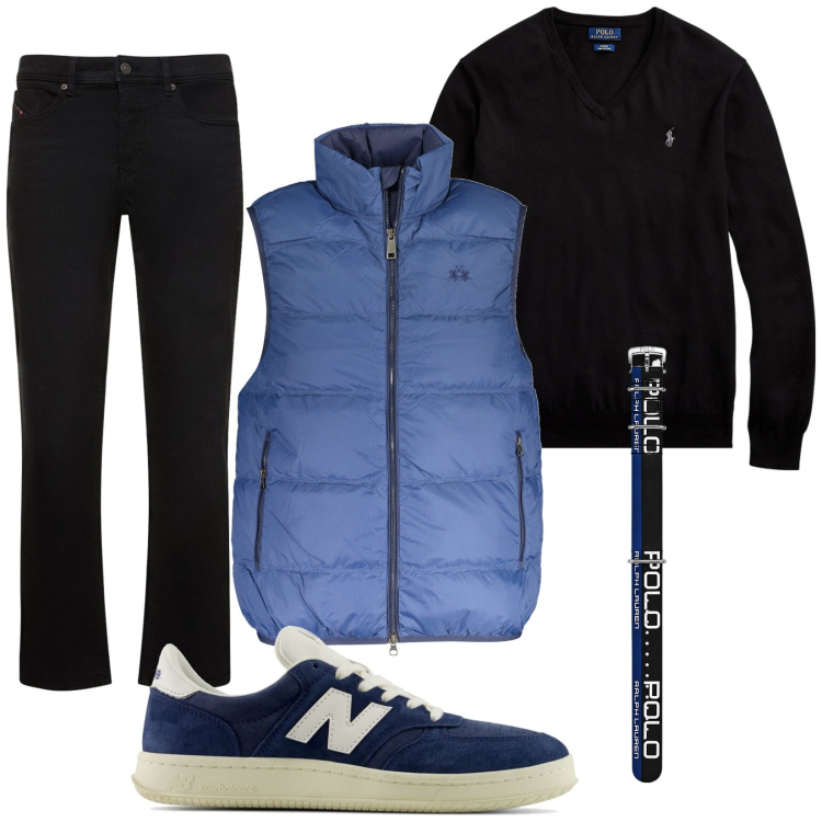 Outfit uomo - Total look #1986800. Stile Casual per Tutti i giorni. Abbinamento con sneakers, maglieria, orologi, jeans, giacche.