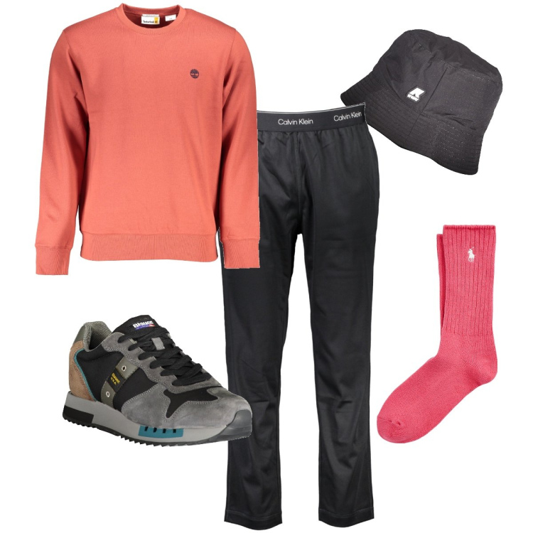 Outfit uomo - La fascia che si nota. Stile Casual per Tutti i giorni. Abbinamento con calzini, cappelli, sneakers, felpe, pantaloni.