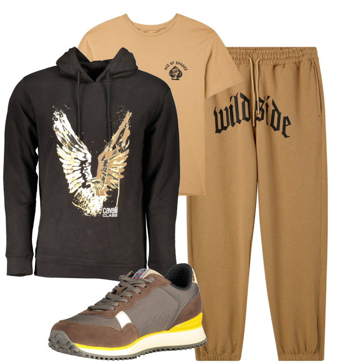 Outfit uomo - Comfy. Stile Casual per Tutti i giorni. Abbinamento con t-shirt, pantaloni, sneakers, felpe con cappuccio.