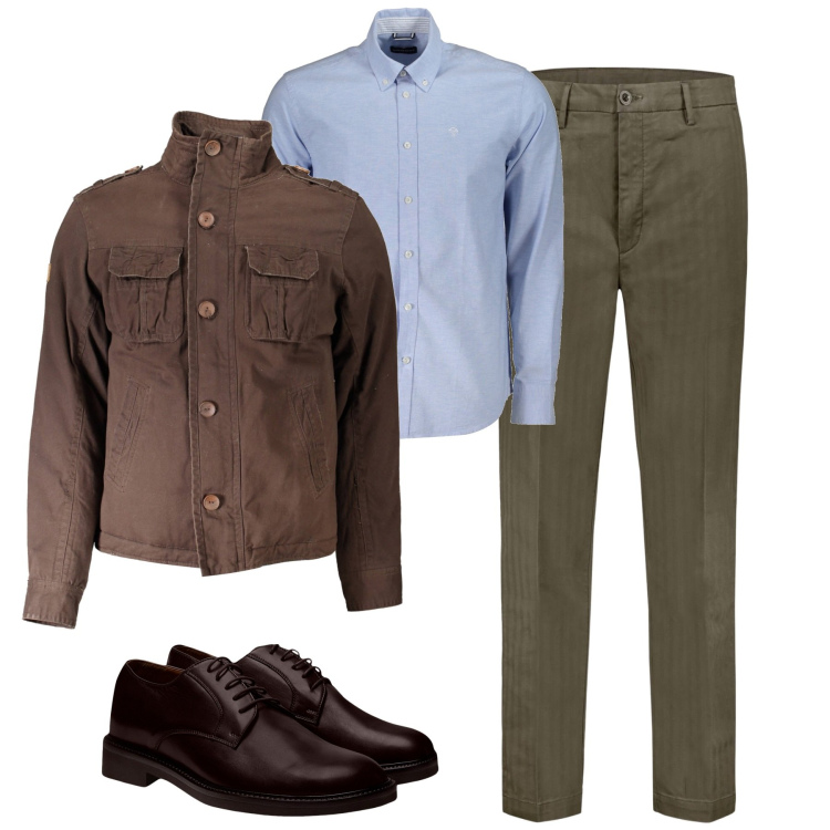 Outfit uomo - Ufficio. Stile Urban per Ufficio. Abbinamento con pantaloni, scarpe stringate, giacche, camicie.