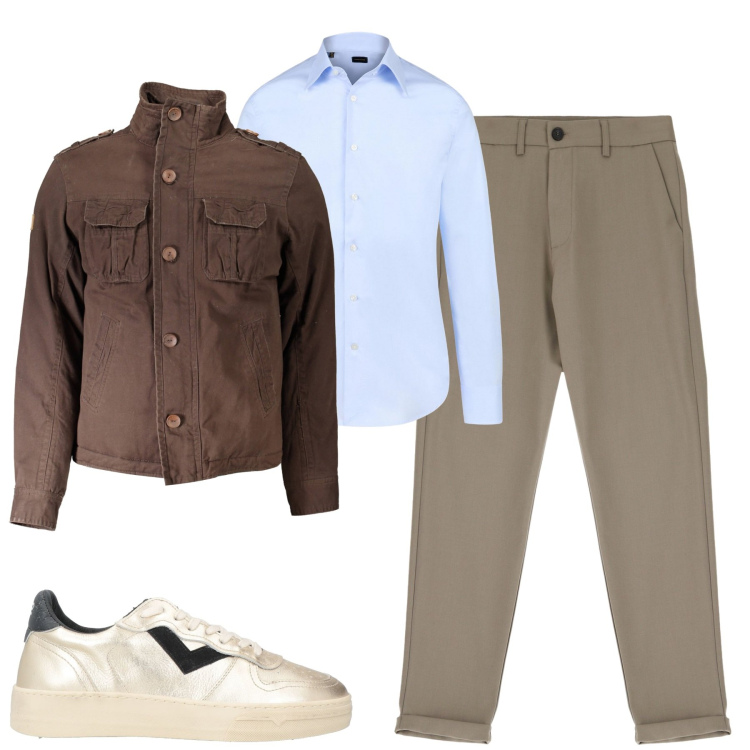 Outfit uomo - City. Stile Urban per Tutti i giorni. Abbinamento con sneakers, pantaloni, camicie, giacche.