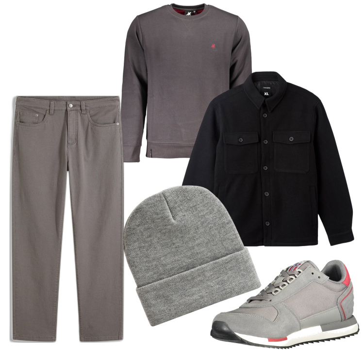 Outfit uomo - Co-incidenze. Stile Casual per Tutti i giorni. Abbinamento con pantaloni, cappotti, berretti, sneakers, felpe.