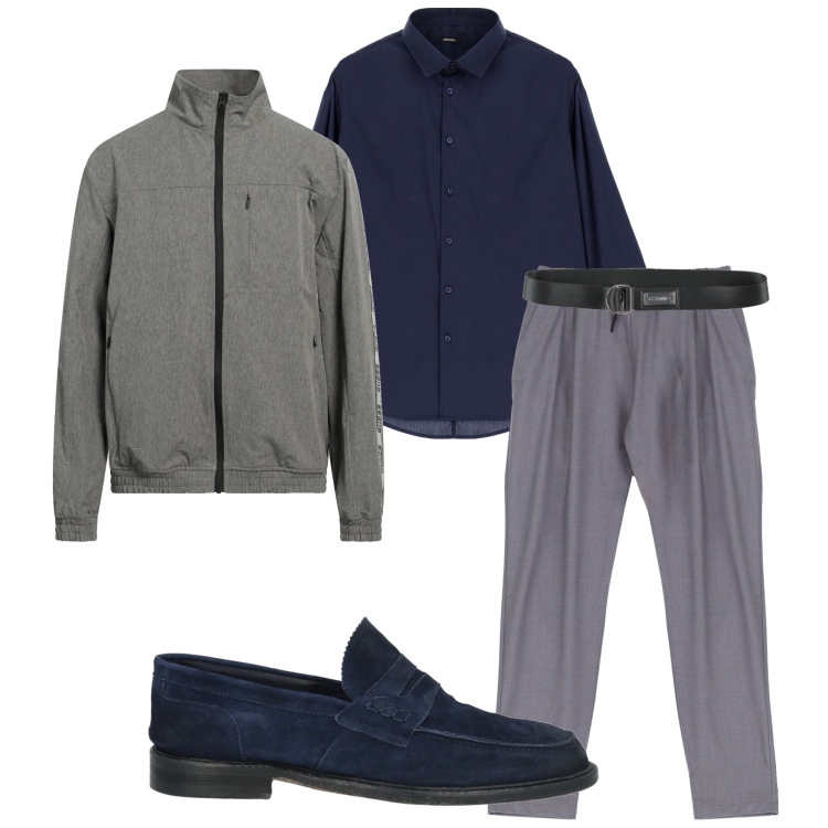 Outfit uomo - Total look #1990795. Stile Urban per Serata speciale. Abbinamento con scarpe stringate, cinture, giacche, camicie, pantaloni.