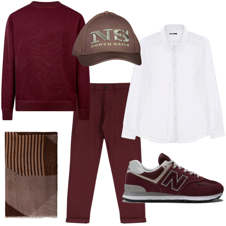 Outfit uomo - Lo stile non manca. Stile Urban per Tutti i giorni. Abbinamento con sneakers, camicie, pantaloni, sciarpe, maglieria, cappelli con visiera.