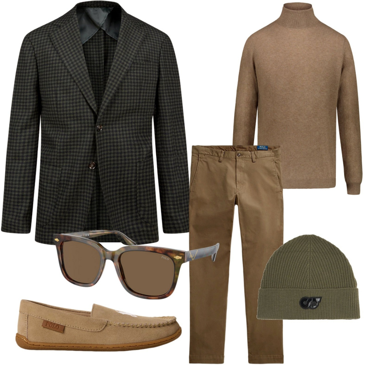 Outfit uomo - Professionale col blazer. Stile Urban per Ufficio. Abbinamento con pantaloni, occhiali da sole, pantofole, maglieria, giacche, berretti.