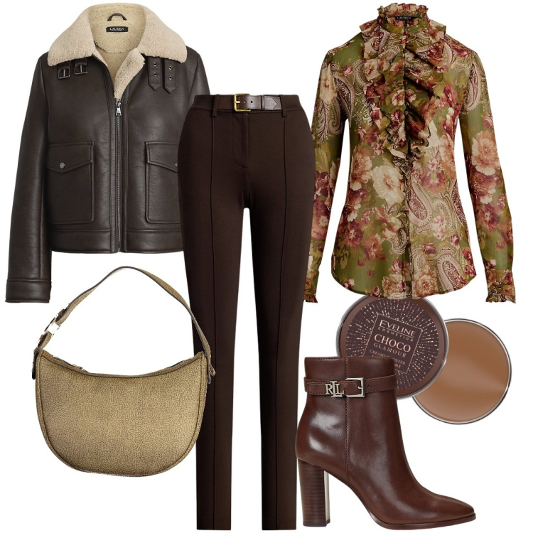 Outfit donna - Il pantalone a sigaretta. Stile Bon Ton per Ufficio. Abbinamento con terre, giacche, camicie, pantaloni, stivaletti, borse a spalla.