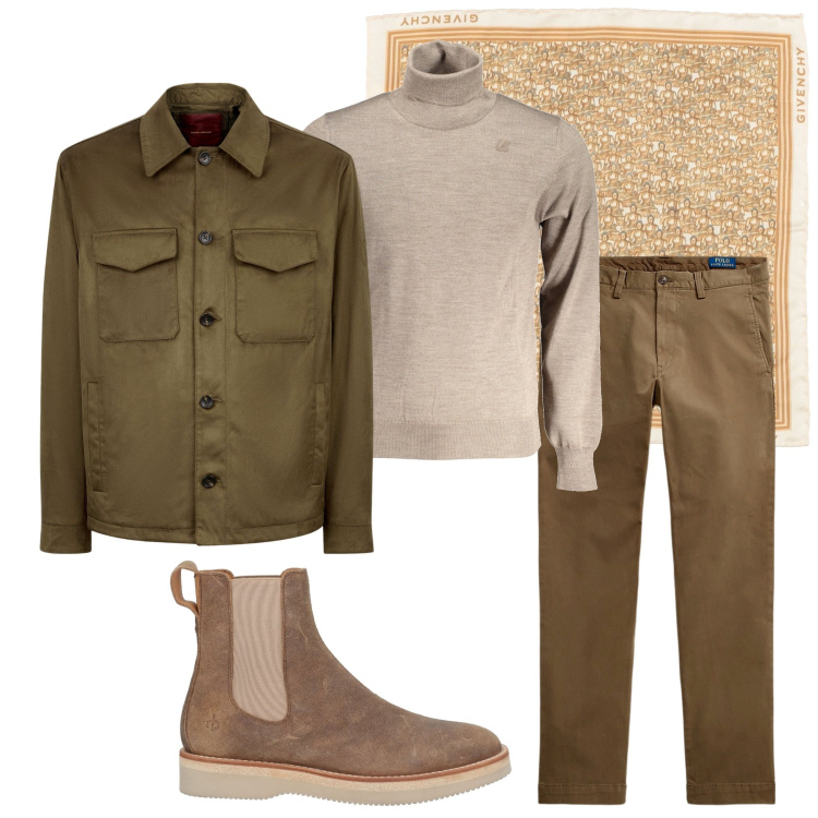 Outfit uomo - In ufficio. Stile Urban per Ufficio. Abbinamento con stivali e stivaletti, sciarpe, pantaloni, giacche, maglieria.
