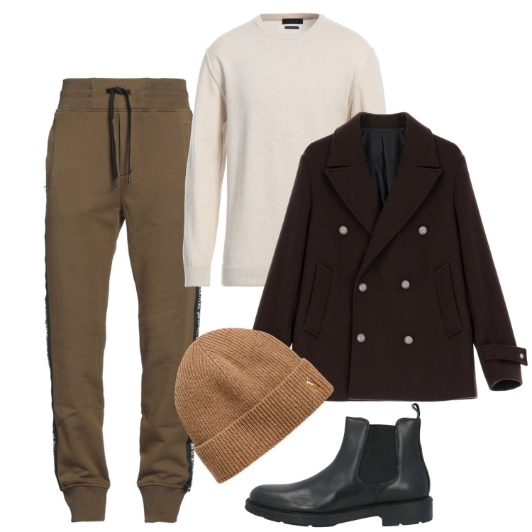 Outfit uomo - Trendy november. Stile Trendy per Tutti i giorni. Abbinamento con stivali e stivaletti, pullovers, pantaloni, giacche, berretti.