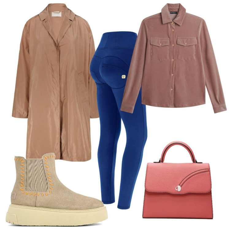 Outfit donna - Il soprabito è cool!. Stile Trendy per Tutti i giorni. Abbinamento con pantaloni skinny, camicie, stivaletti, trench, borse a mano.