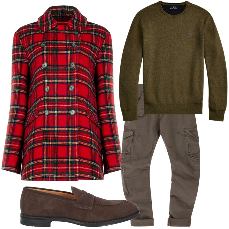 Outfit uomo - Giacca passepartout. Stile Trendy per Tutti i giorni. Abbinamento con scarpe stringate, cappotti, pantaloni cargo, maglieria.