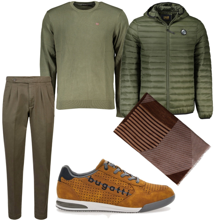 Outfit uomo - Perfetto per l\'autunno. Stile Urban per Ufficio. Abbinamento con sciarpe, pantaloni, sneakers, maglieria, giacche.