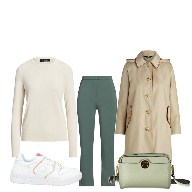 Outfit donna - Accompagno mia figlia a danza. Stile Basic per Tutti i giorni. Abbinamento con pantaloni, sneakers, maglieria, cappotti, borse a tracolla.