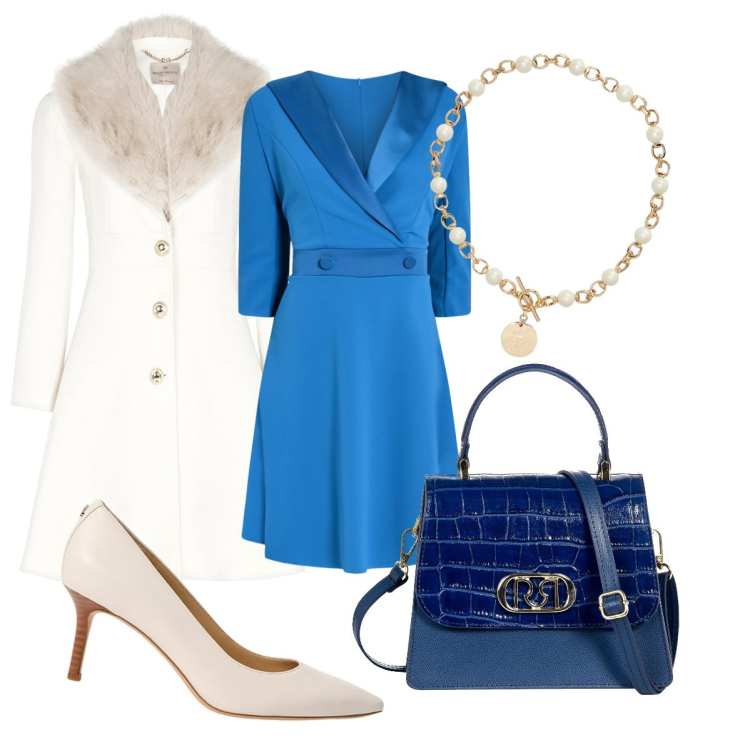 Outfit donna - Rinascimento -Cerimonia. Stile Bon Ton per Cerimonia. Abbinamento con vestiti corti, cappotti, borse a mano, collane, décolleté.