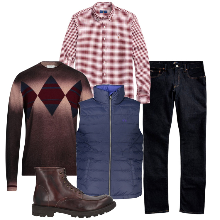 Outfit uomo - La camicia a quadretti. Stile Casual per Tutti i giorni. Abbinamento con stivali e stivaletti, pullovers, jeans, camicie, giacche.