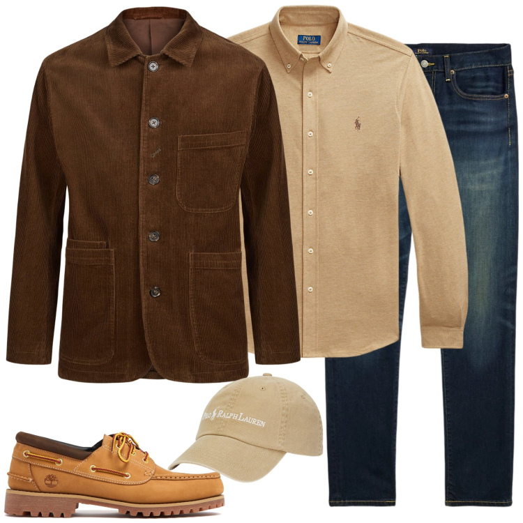 Outfit uomo - La giacca di velluto. Stile Casual per Tutti i giorni. Abbinamento con jeans, cappelli, camicie, giacche, scarpe stringate.