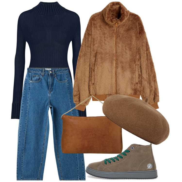 Outfit donna - Bantoa - Black Month. Stile Bon Ton per Tutti i giorni. Abbinamento con jeans, blazer, pochette, maglieria, cappelli e berretti, sneakers.