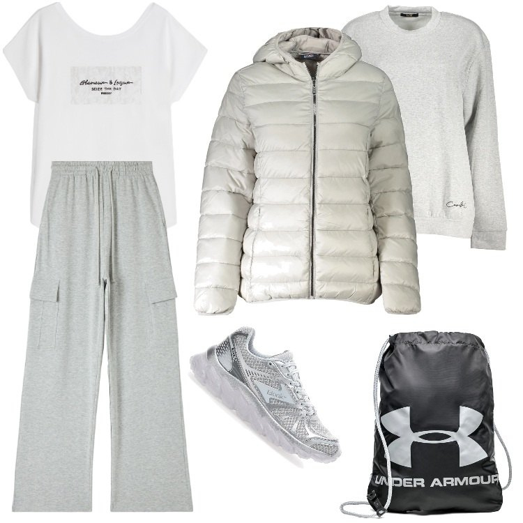Outfit donna - STReeT. Stile Urban per Tutti i giorni. Abbinamento con pantaloni cargo, t-shirt, sneakers, zaini, blazer, felpe.