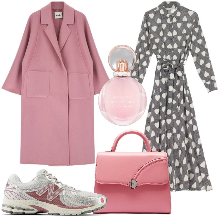 Outfit donna - Un cappotto per novembre - @susystyle. Stile Romantica per Tutti i giorni. Abbinamento con profumi, sneakers, cappotti, vestiti lunghi, borse a mano.