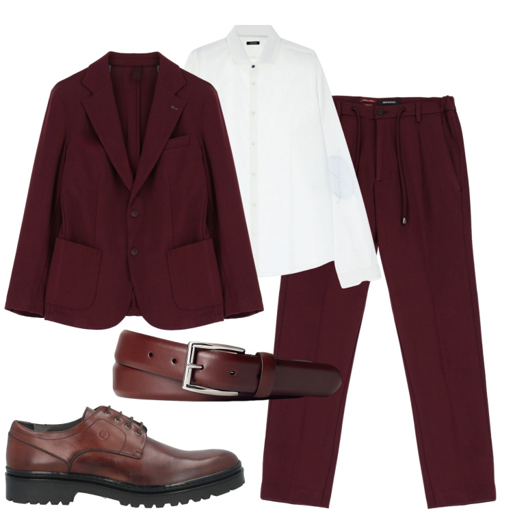 Outfit uomo - Super trendy. Stile Business/Elegante per Tutti i giorni. Abbinamento con scarpe stringate, pantaloni, giacche, camicie, cinture.