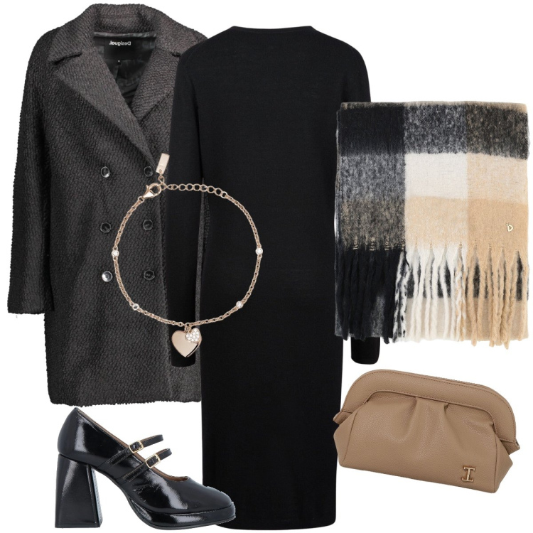 Outfit donna - Il cappotto doppiopetto. Stile Bon Ton per Serata fuori. Abbinamento con décolleté, braccialetti con ciondoli, stole, borse a mano, vestiti midi/longuette, cappotti.