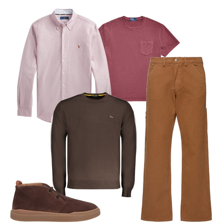 Outfit uomo - Morbido. Stile Trendy per Tutti i giorni. Abbinamento con stivali e stivaletti, camicie, t-shirt, maglieria, pantaloni.