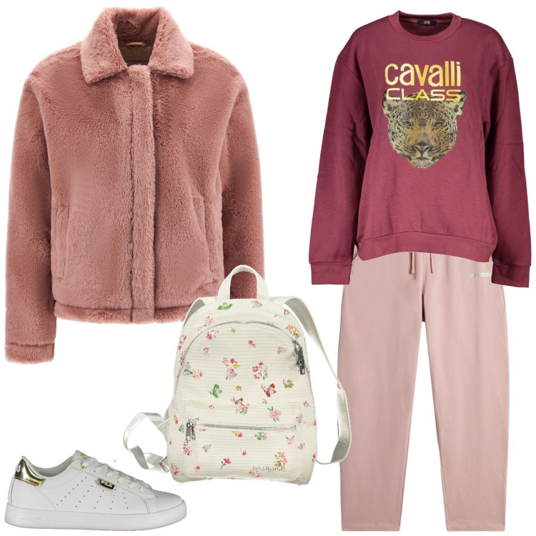 Outfit donna - Comoda per la citta. Stile Urban per Tutti i giorni. Abbinamento con cappotti, pantaloni, sneakers, felpe, zaini.
