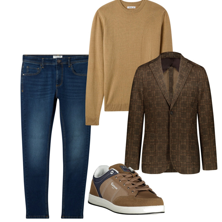 Outfit uomo - Scarpe comode. Stile Urban per Tutti i giorni. Abbinamento con jeans skinny, maglieria, giacche, sneakers.