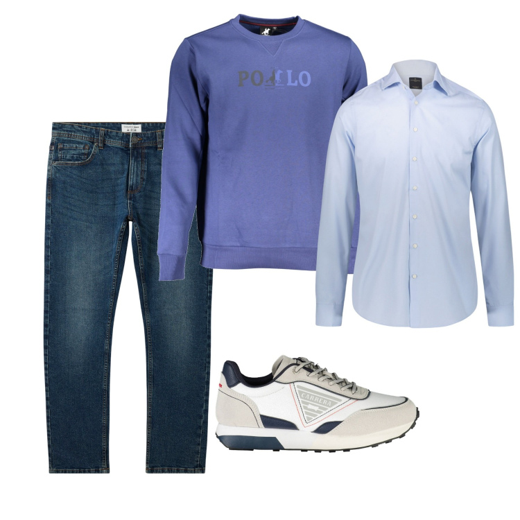 Outfit uomo - Every day. Stile Casual per Tutti i giorni. Abbinamento con jeans, camicie, sneakers, felpe.
