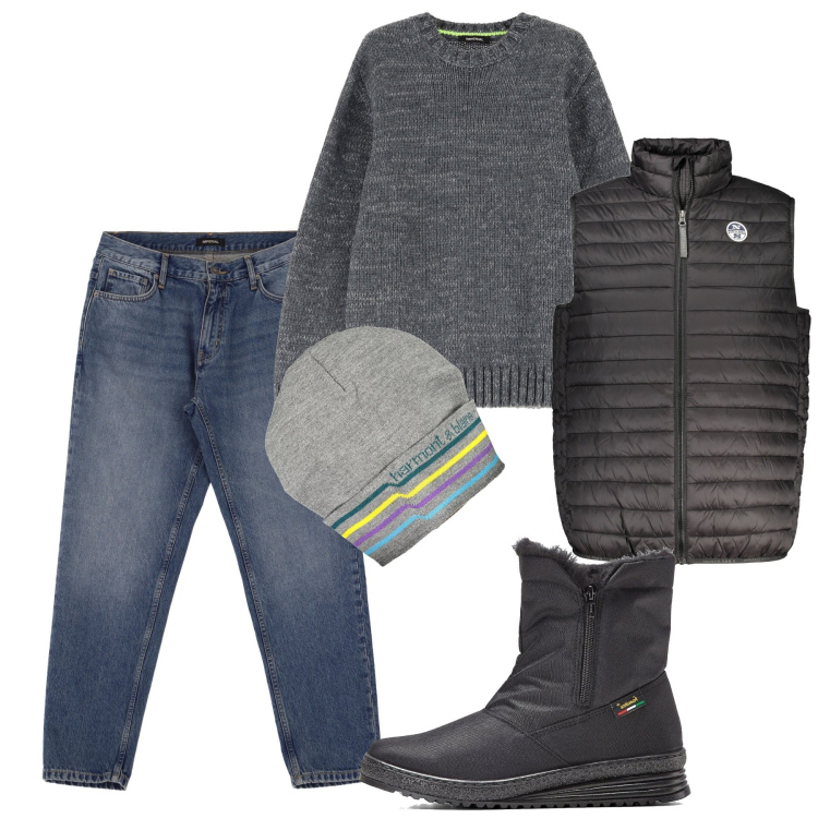 Outfit uomo - Il cappello con i righini. Stile Urban per Tutti i giorni. Abbinamento con stivali e stivaletti, jeans, maglieria, berretti, giacche.