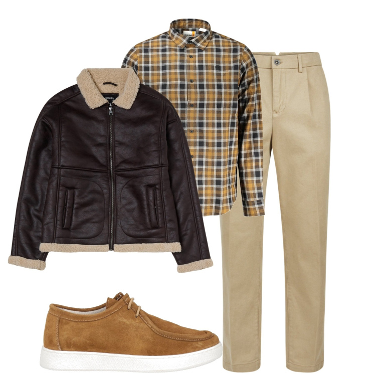 Outfit uomo - City. Stile Casual per Tutti i giorni. Abbinamento con scarpe stringate, giacche, pantaloni, camicie.