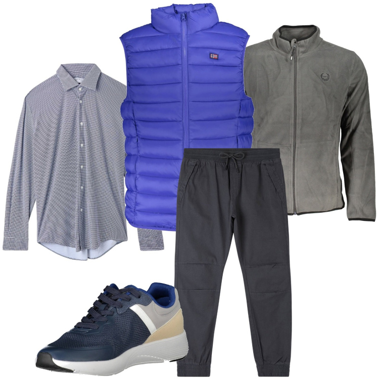 Outfit uomo - Sporty chic. Stile Casual per Sport. Abbinamento con pantaloni, camicie, sneakers, giacche, felpe.