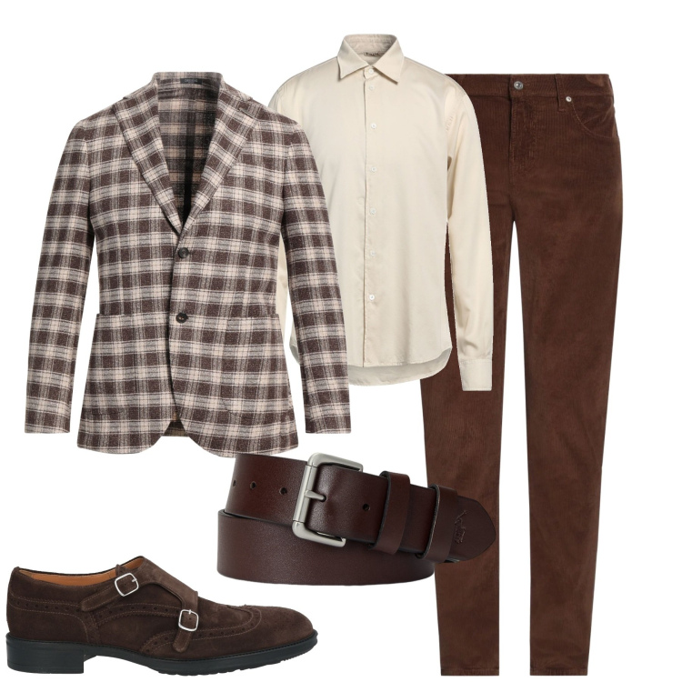Outfit uomo - City. Stile Urban per Tutti i giorni. Abbinamento con giacche, scarpe stringate, pantaloni, camicie, cinture.