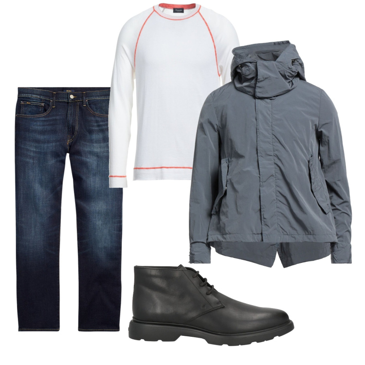 Outfit uomo - Profili rossi. Stile Casual per Tutti i giorni. Abbinamento con pullovers, stivali e stivaletti, giacche, jeans dritti.