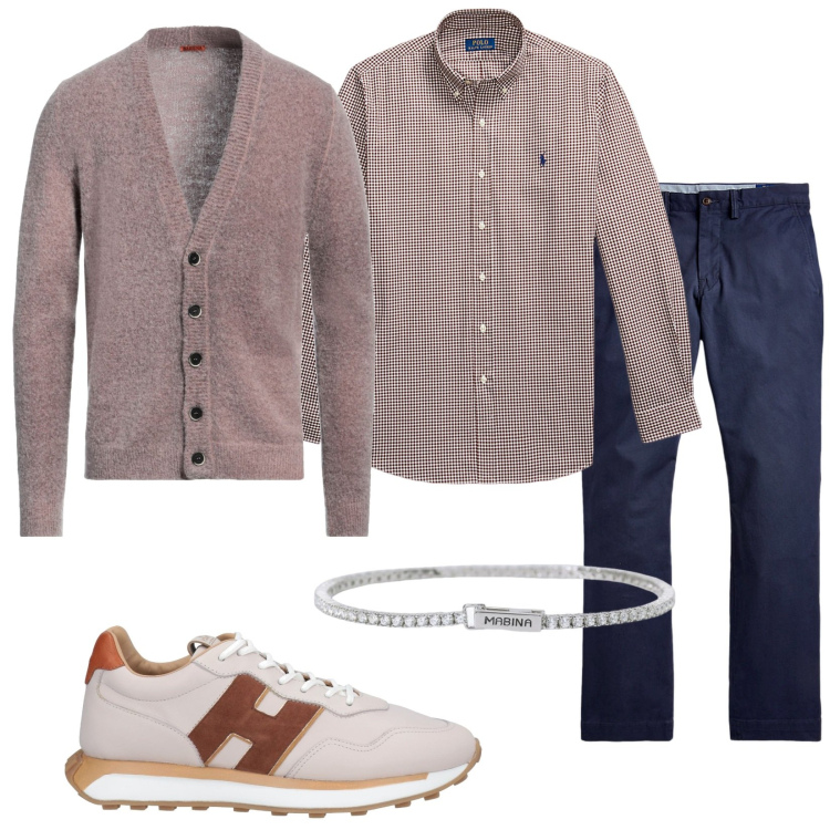 Outfit uomo - Ciao a tutti. Stile Trendy per Tutti i giorni. Abbinamento con cardigans, sneakers, braccialetti, pantaloni, camicie.