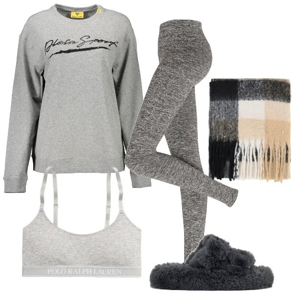 Outfit donna - Longewear preferito. Stile Casual per Tutti i giorni. Abbinamento con leggings, stole, canottiere, ciabatte, felpe.