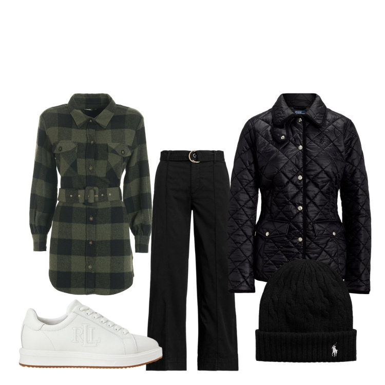 Outfit donna - Corro a mangiare da mia mamma. Stile Basic per Tutti i giorni. Abbinamento con camicie, sneakers, pantaloni, berretti, giacche.