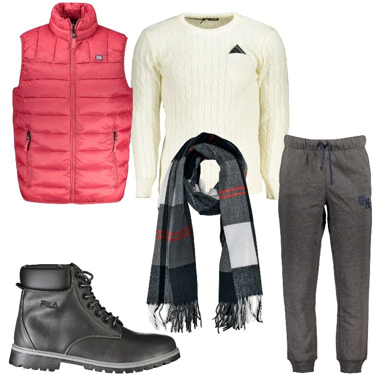Outfit uomo - Idee regalo Natale 2024. Stile Casual per Tutti i giorni. Abbinamento con sciarpe, pantaloni, maglieria, stivali, giacche.