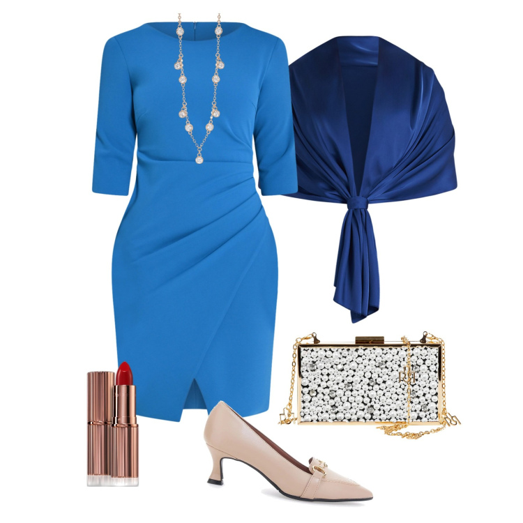 Outfit donna - Serate speciali. Stile Chic per Serata fuori. Abbinamento con rossetti, collane, vestiti a tubino, scialli, pochette, décolleté.