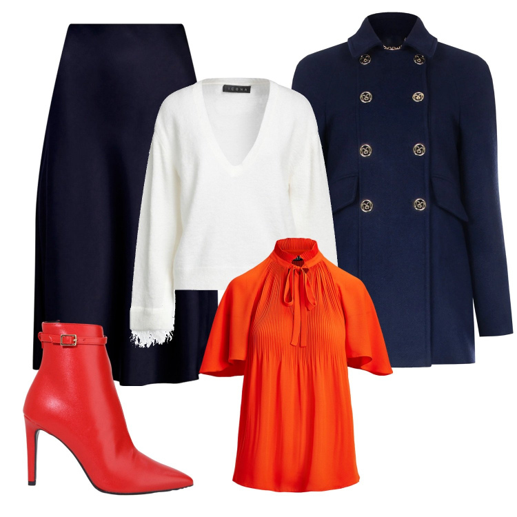 Outfit donna - Sailor (Moon) inspires. Stile Bon Ton per Tutti i giorni. Abbinamento con pullovers, cappotti, stivaletti, gonne, camicie.
