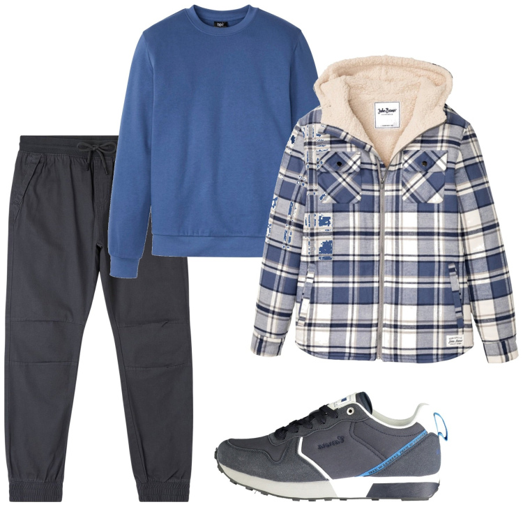 Outfit uomo - Urban time. Stile Urban per Tutti i giorni. Abbinamento con felpe, cappotti, pantaloni, sneakers.