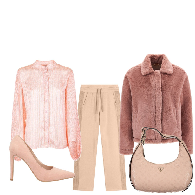 Outfit donna - Lo scamosciato. Stile Chic per Serata fuori. Abbinamento con décolleté, camicie, pantaloni, cappotti, borse a spalla.