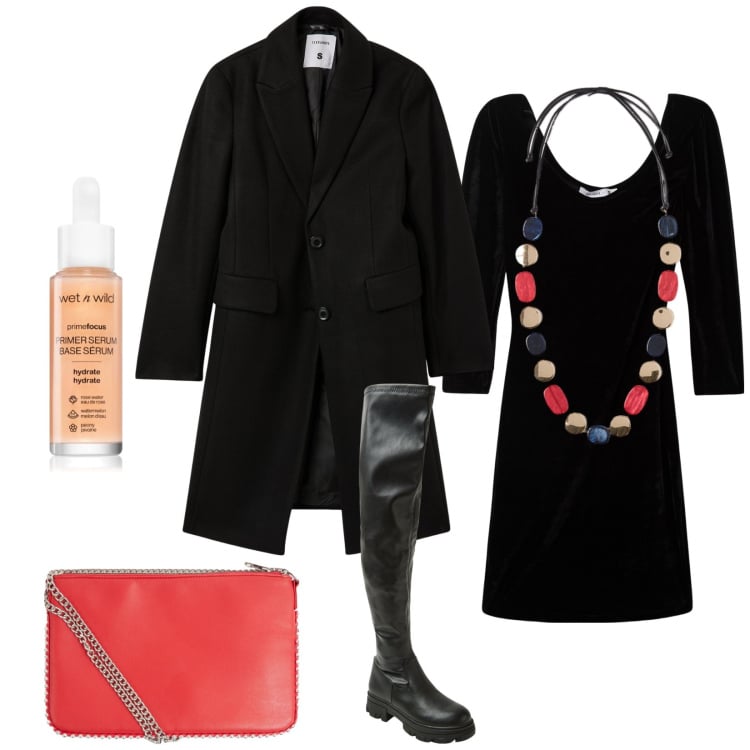 Outfit donna - Buongiorno o buonasera. Stile Vintage retrò per Tutti i giorni. Abbinamento con primer, borse a tracolla, vestiti lunghi, stivali, cappotti, collane.