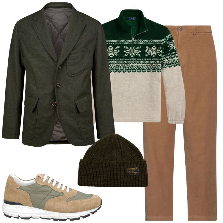 Outfit uomo - La giacca imbottita. Stile Casual per Tutti i giorni. Abbinamento con pantaloni chino, sneakers, berretti, pullovers, giacche.
