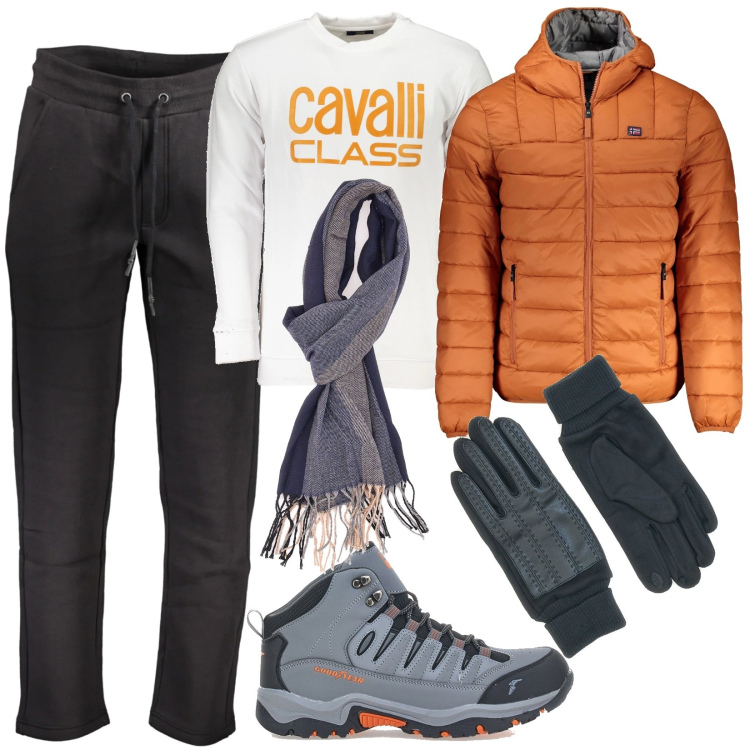 Outfit uomo - Outdoor urbano. Stile Urban per Tutti i giorni. Abbinamento con stivali e stivaletti, guanti, sciarpe, pantaloni, giacche, felpe.