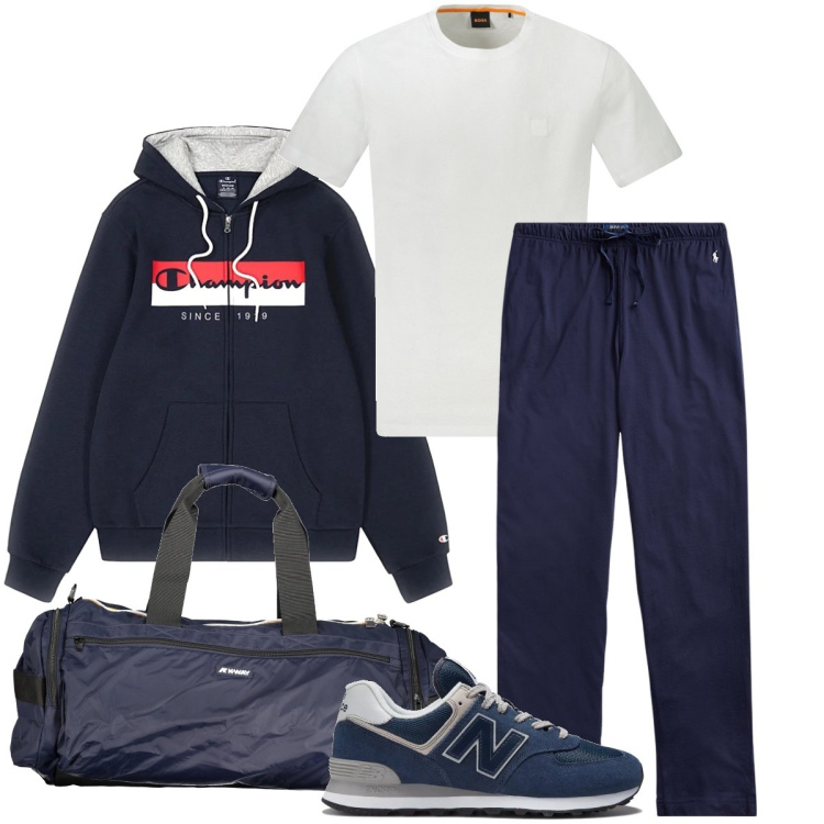 Outfit uomo - Arti marziali. Stile Casual per Sport. Abbinamento con sneakers, pantaloni, felpe con cappuccio, borse sportive, t-shirt.